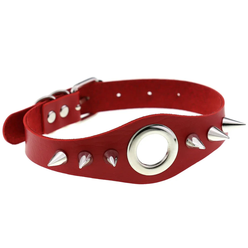 Red Punk Choker Necklace