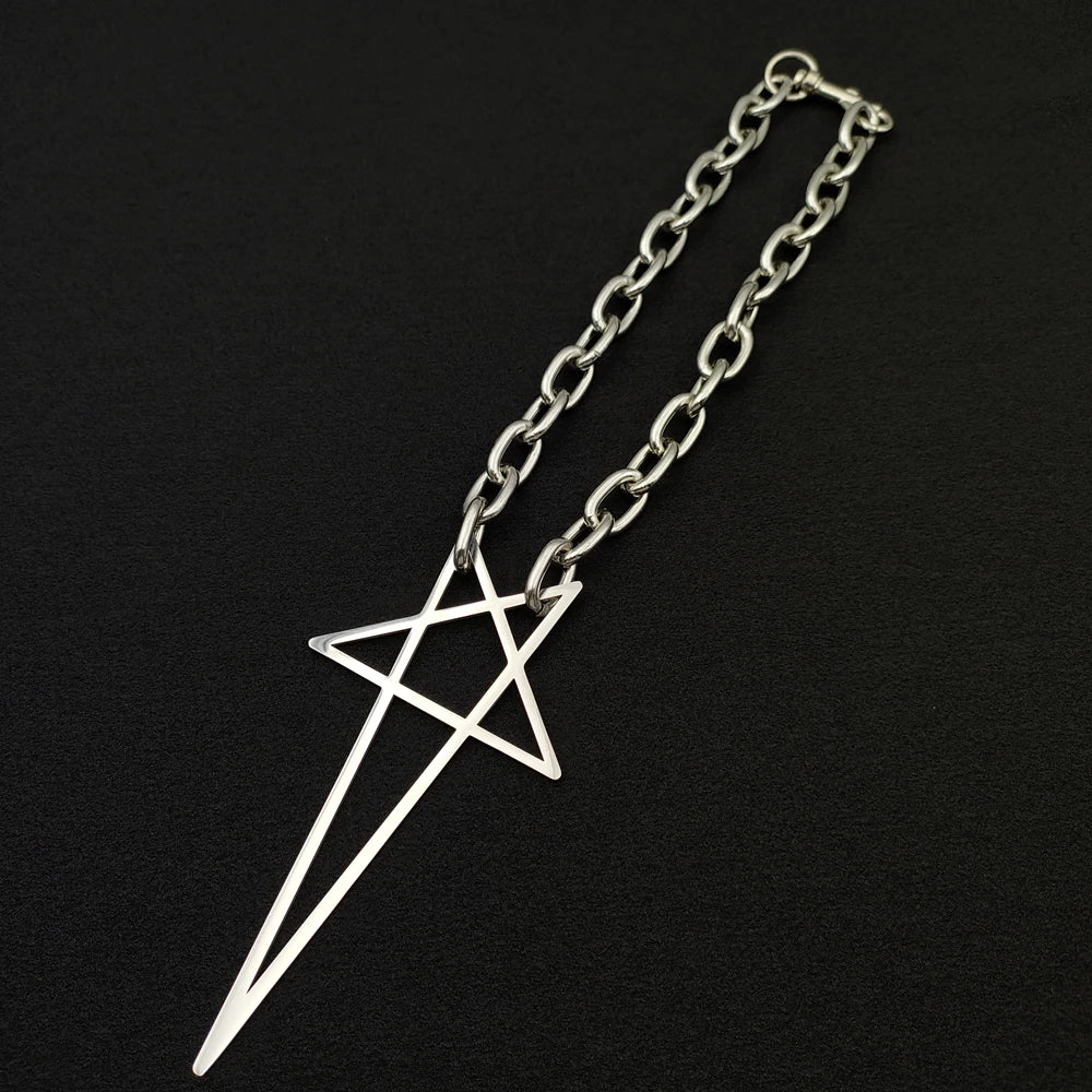 Exaggerated Pentagram Necklace