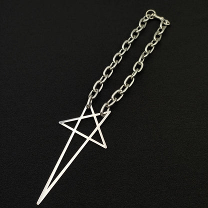 Exaggerated Pentagram Necklace
