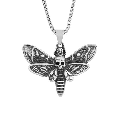 Vintage Death Head Moth Necklace