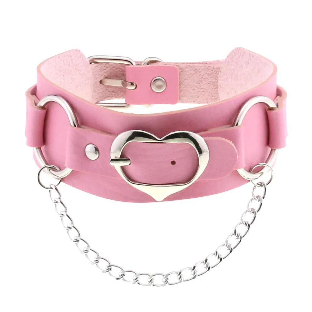 Pink Punk Choker Necklace