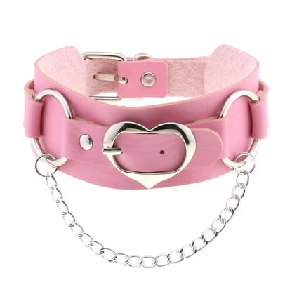 Pink Punk Choker Necklace