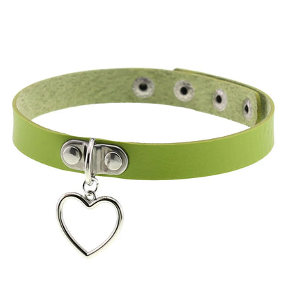 Green Gothic Punk Choker Necklaces
