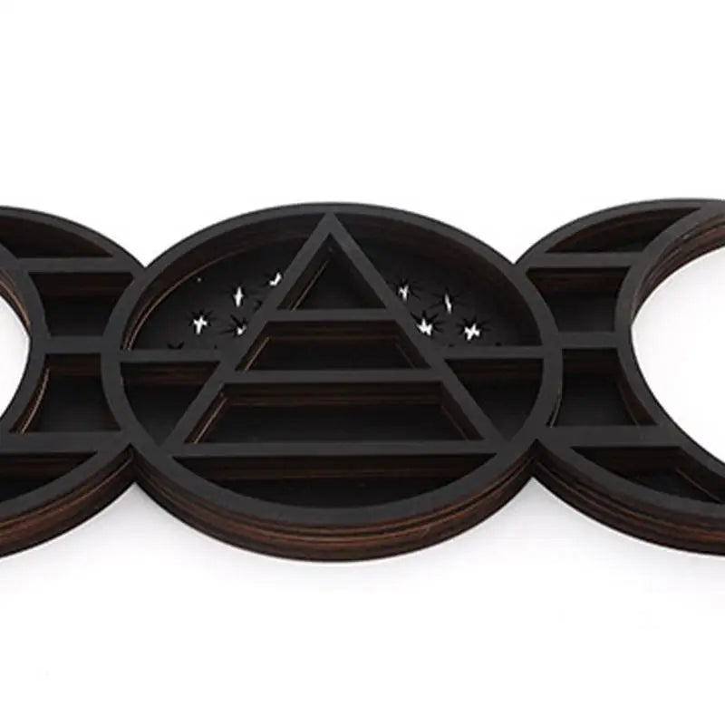 Triple Moon Wall Mounted Display Shelf