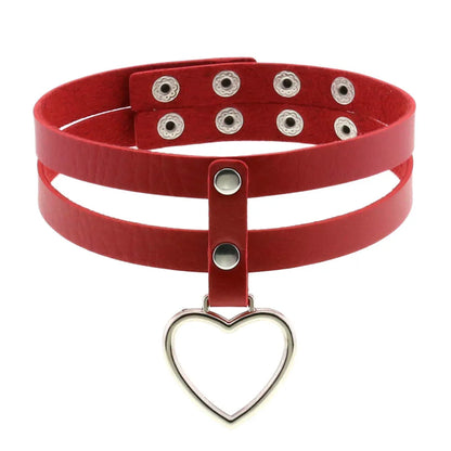 Red Punk Choker Necklace