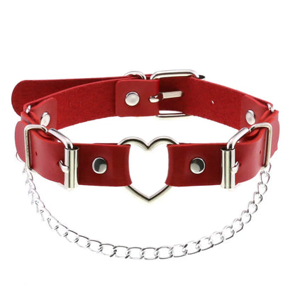 Red Punk Choker Necklace