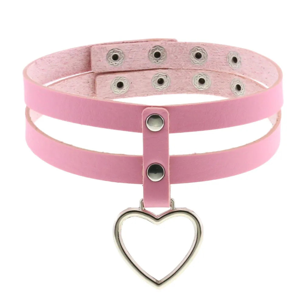 Pink Punk Choker Necklace