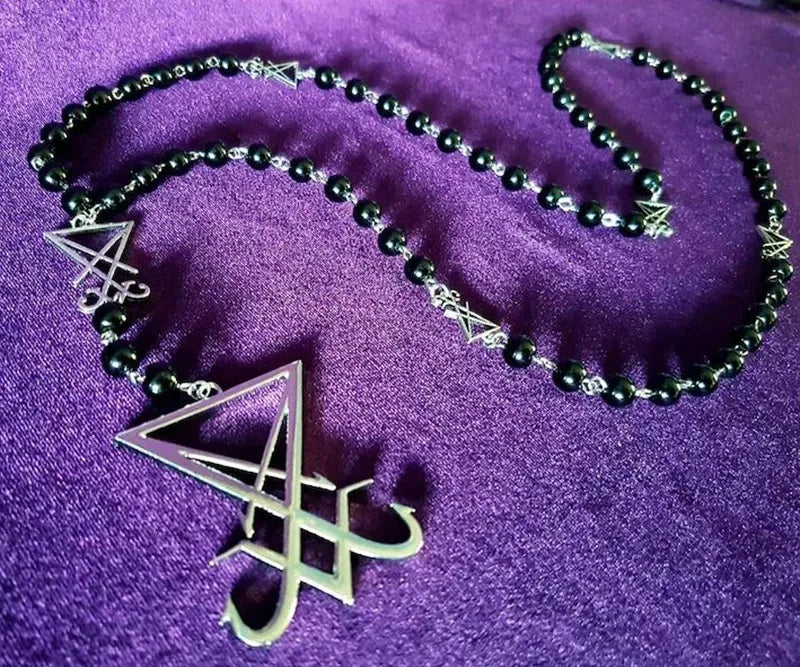 Lucifer's Sigil Rosary Necklace