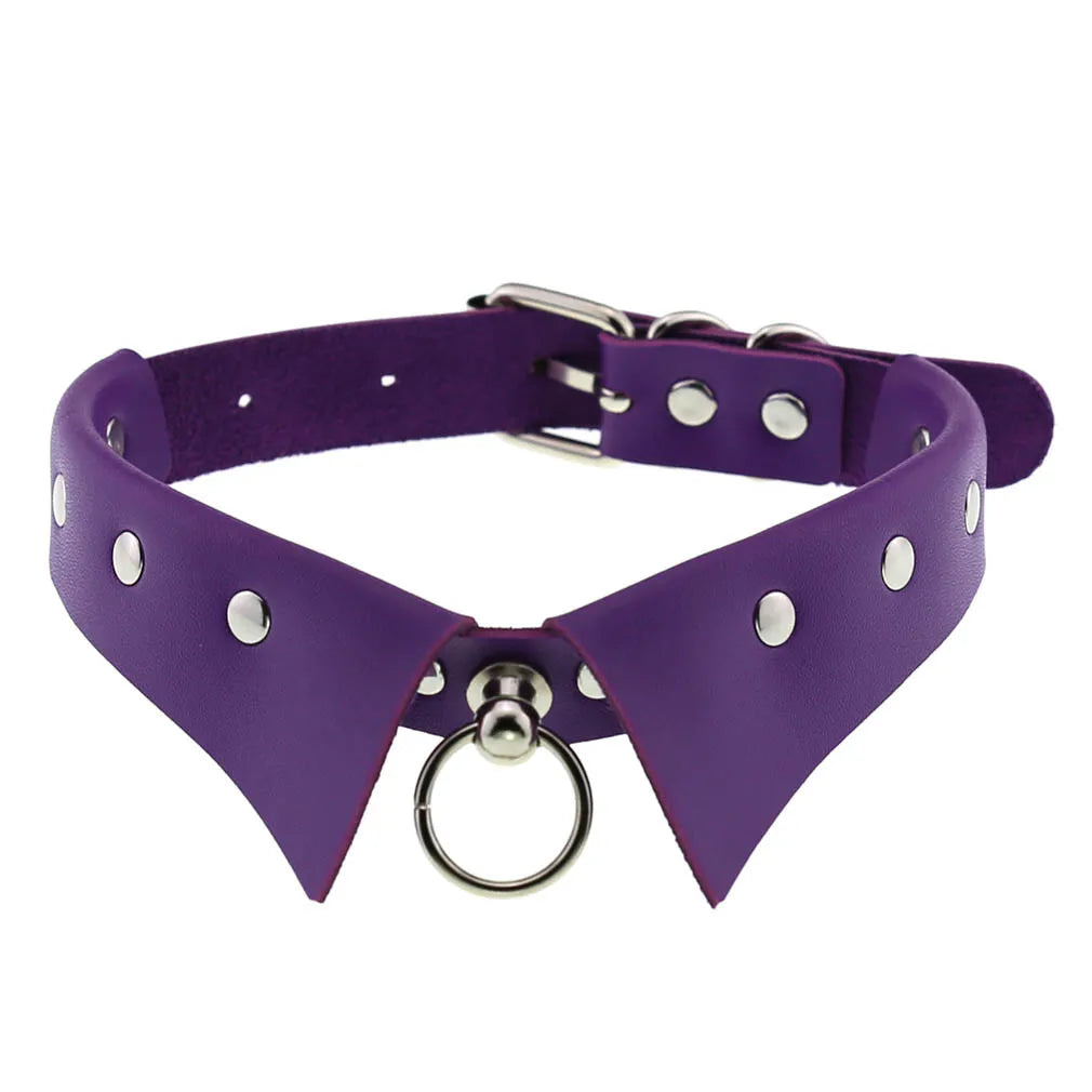 Purple Punk Choker Necklace