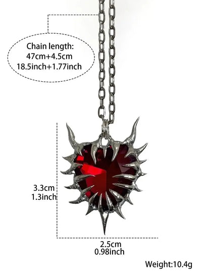 Dark Heart Thorn Necklace