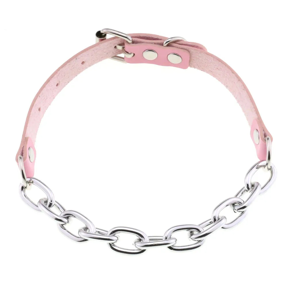 Pink Punk Choker Necklace