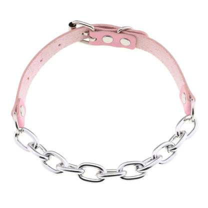 Pink Punk Choker Necklace