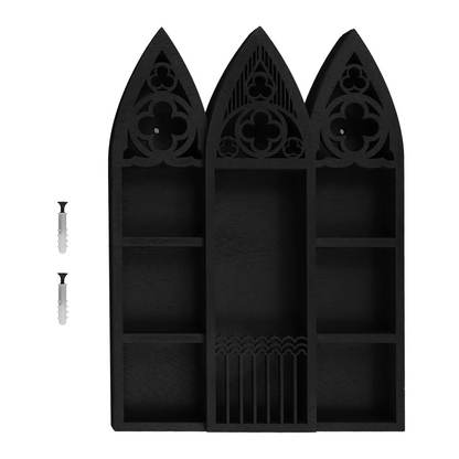 Gothic Victorian Cathedral Wall Mounted Display Shelf