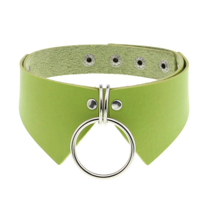 Green Gothic Punk Choker Necklaces