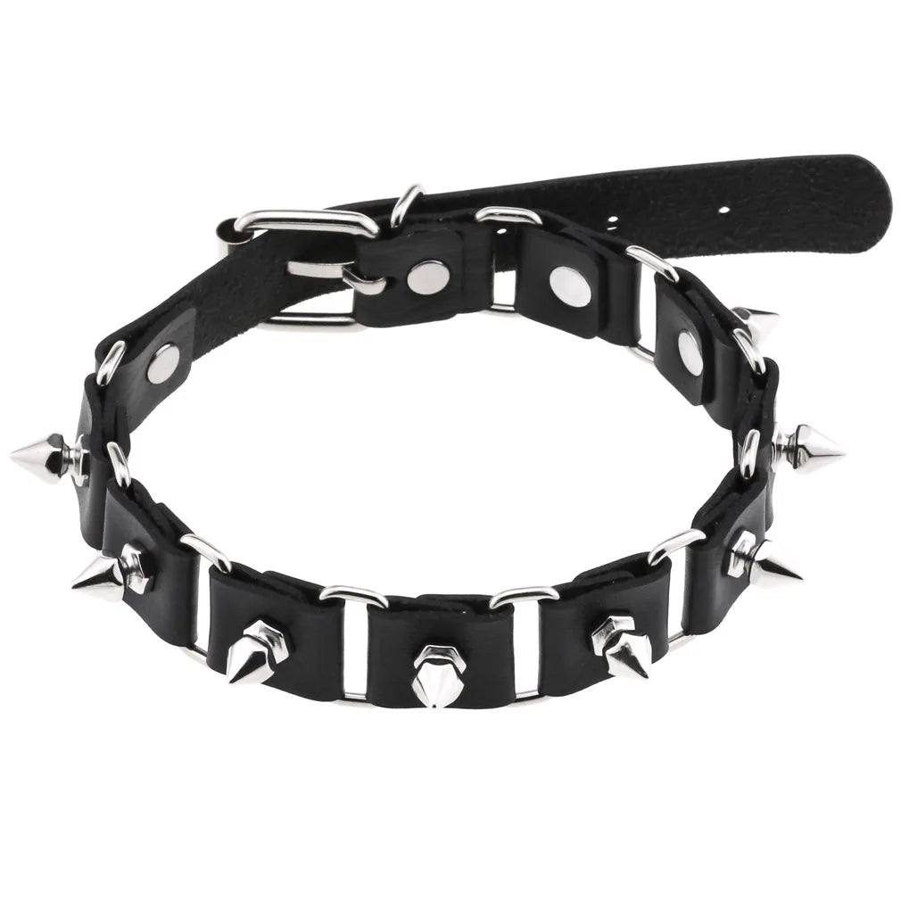 Black Punk Goth Choker Necklace