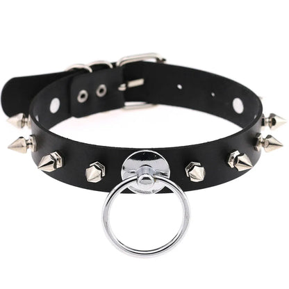 Black Punk Goth Choker Necklace