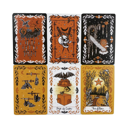 Vintage Halloween Tarot Cards