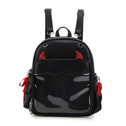 Little Devil Enamel Pin Collector Backpack