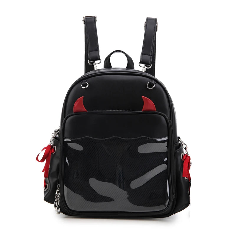 Little Devil Enamel Pin Collector Backpack