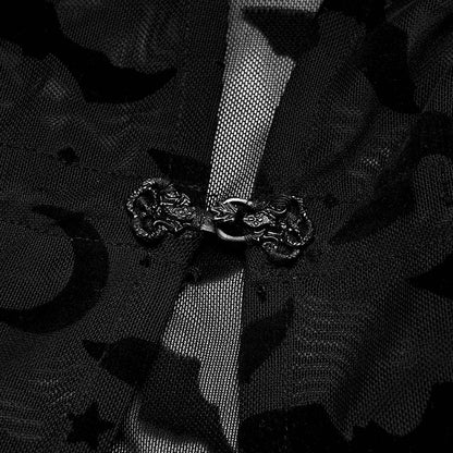 Nocturnal Creature Mesh Tassel Cover Up