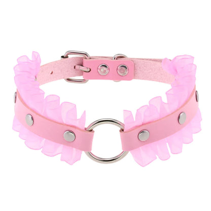 Pink Punk Choker Necklace
