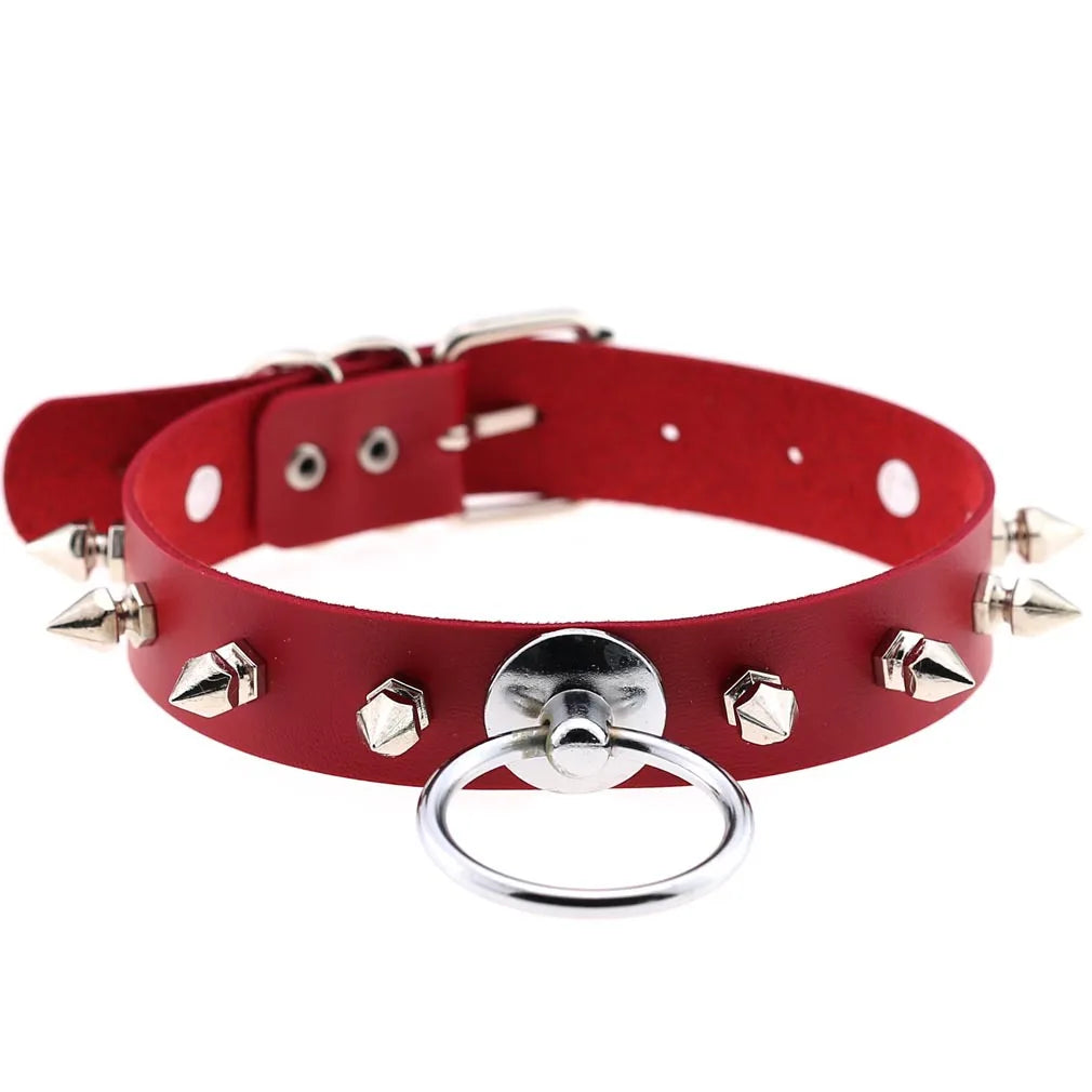 Red Punk Choker Necklace