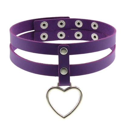 Purple Punk Choker Necklace