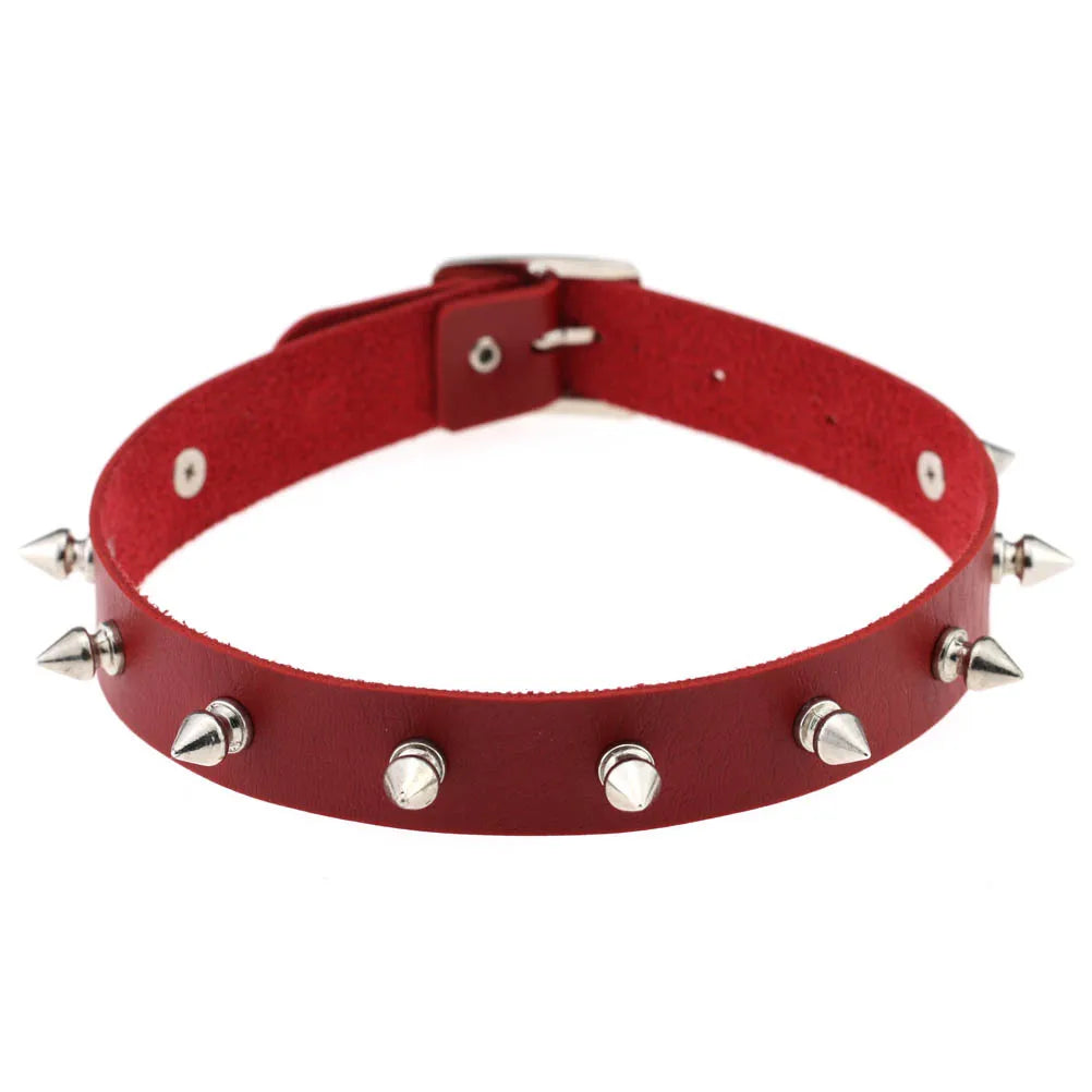 Red Punk Choker Necklace