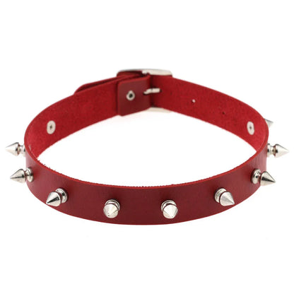 Red Punk Choker Necklace
