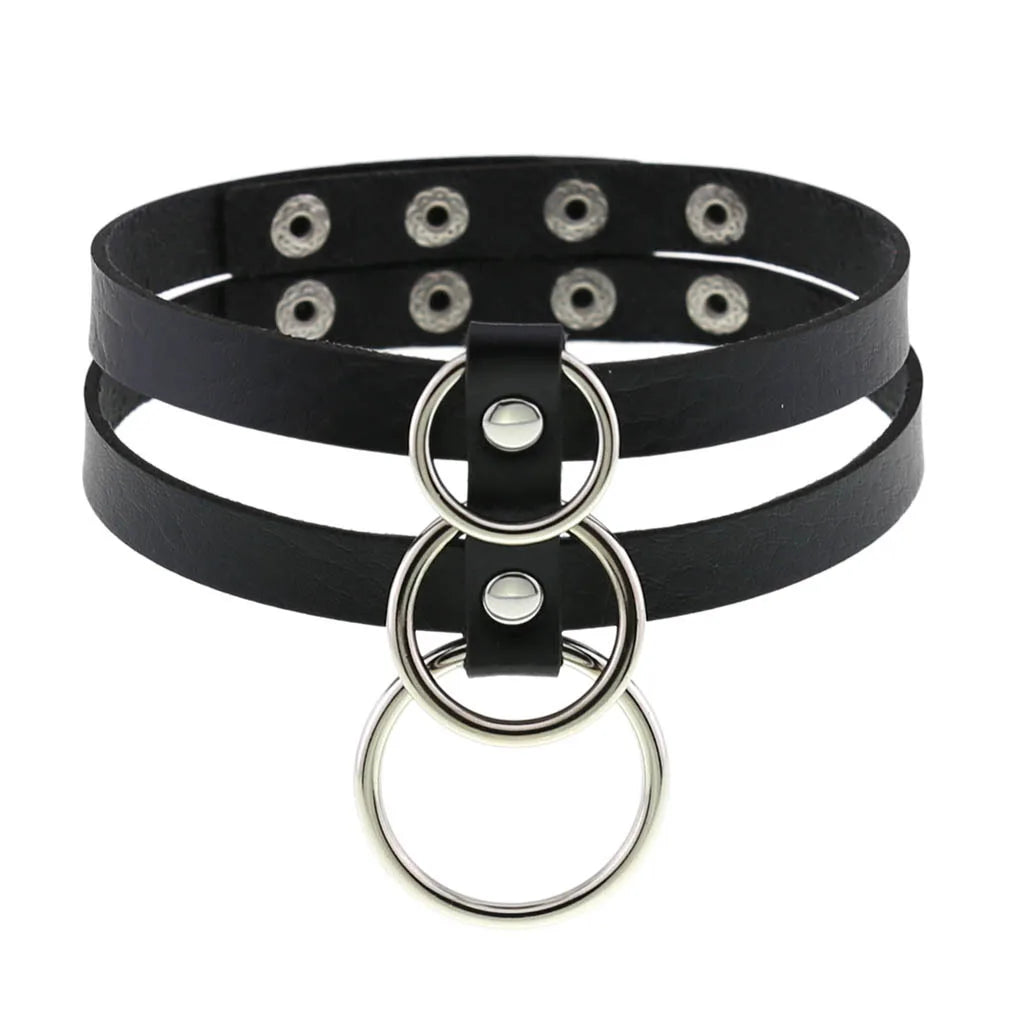 Black Punk Goth Choker Necklace