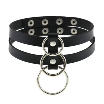 Black Punk Goth Choker Necklace