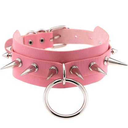 Pink Punk Choker Necklace