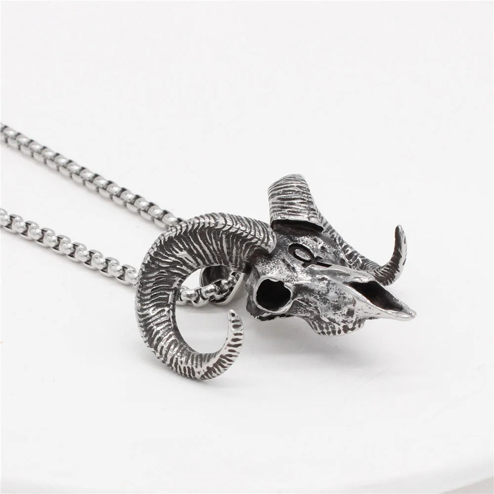 Ram Skull Necklace