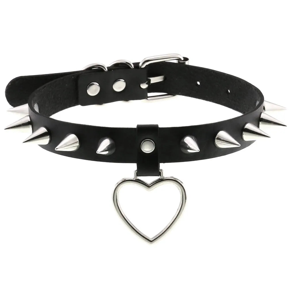 Black Punk Goth Choker Necklace