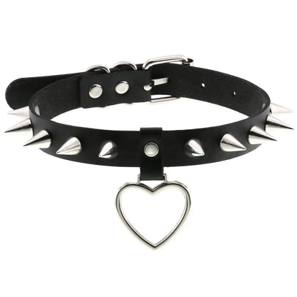 Black Punk Goth Choker Necklace