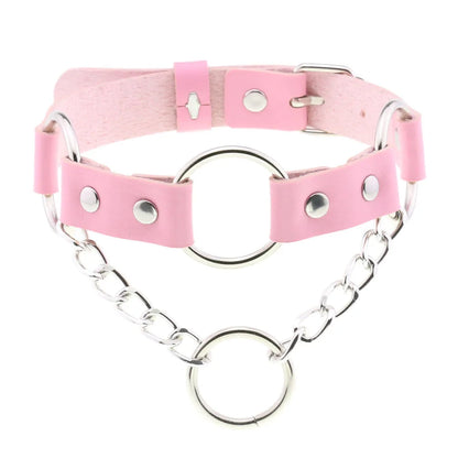 Pink Punk Choker Necklace