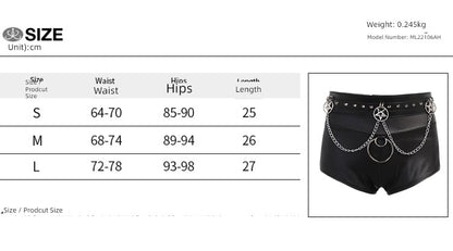 Pentagram Belt Shorts