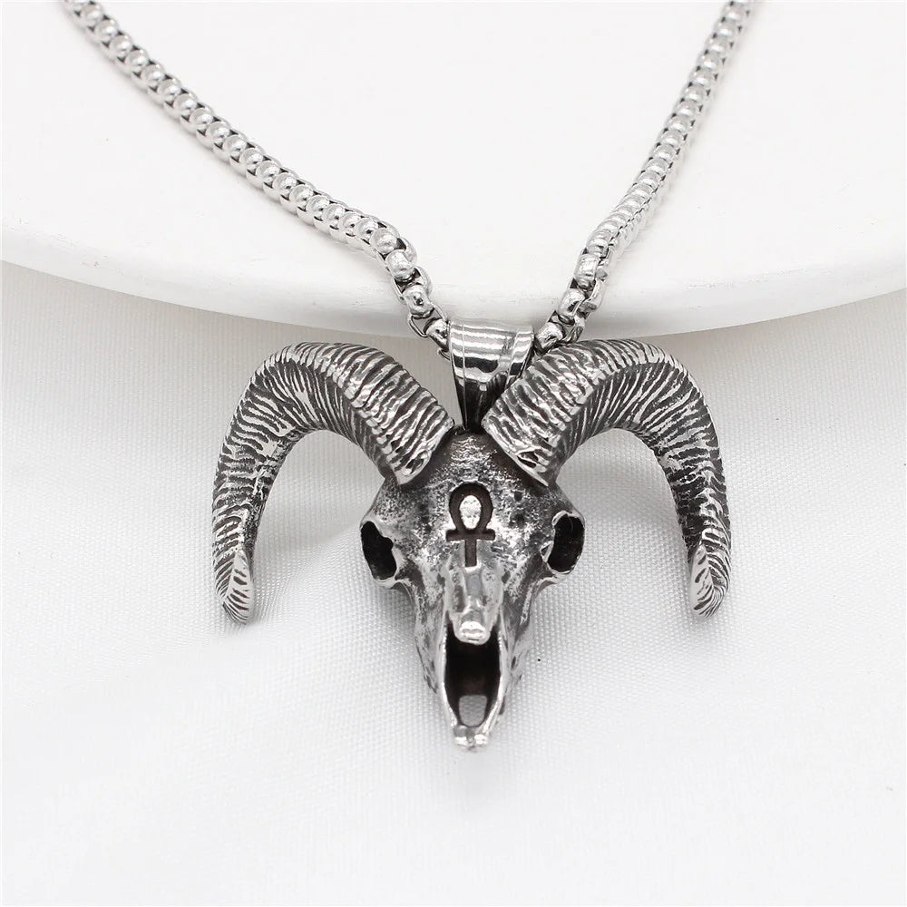 Ram Skull Necklace