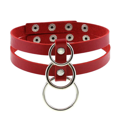 Red Punk Choker Necklace