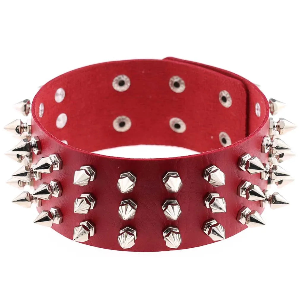 Red Punk Choker Necklace