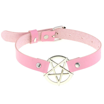 Pink Punk Choker Necklace