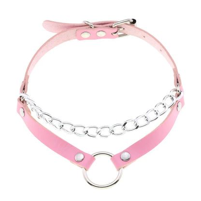 Pink Punk Choker Necklace