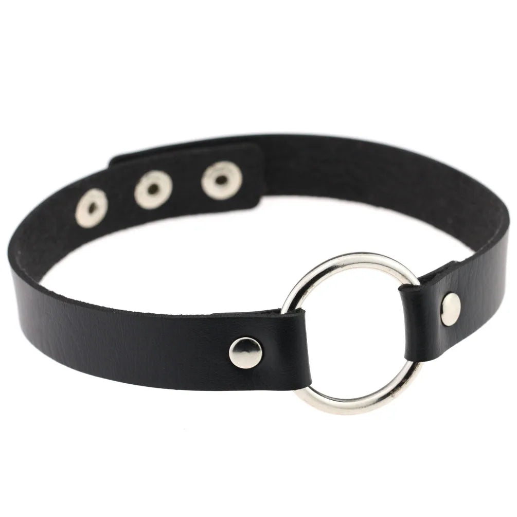 Black Punk Goth Choker Necklace