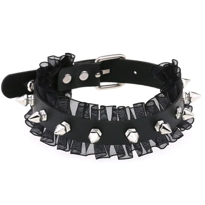 Black Punk Goth Choker Necklace