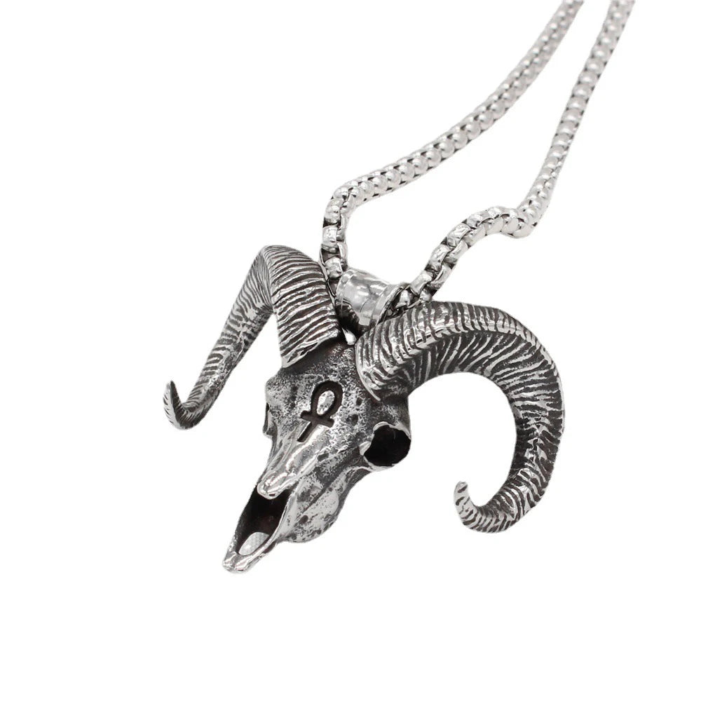 Ram Skull Necklace