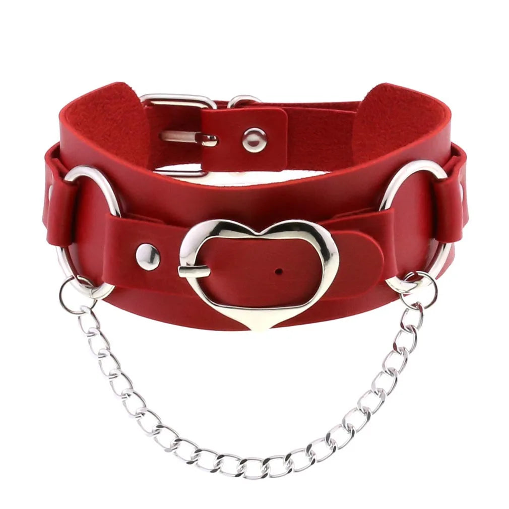 Red Punk Choker Necklace