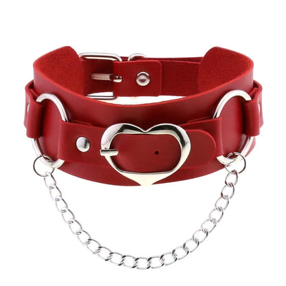 Red Punk Choker Necklace