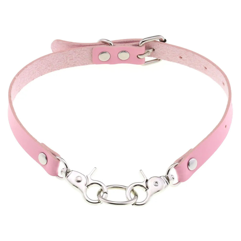 Pink Punk Choker Necklace