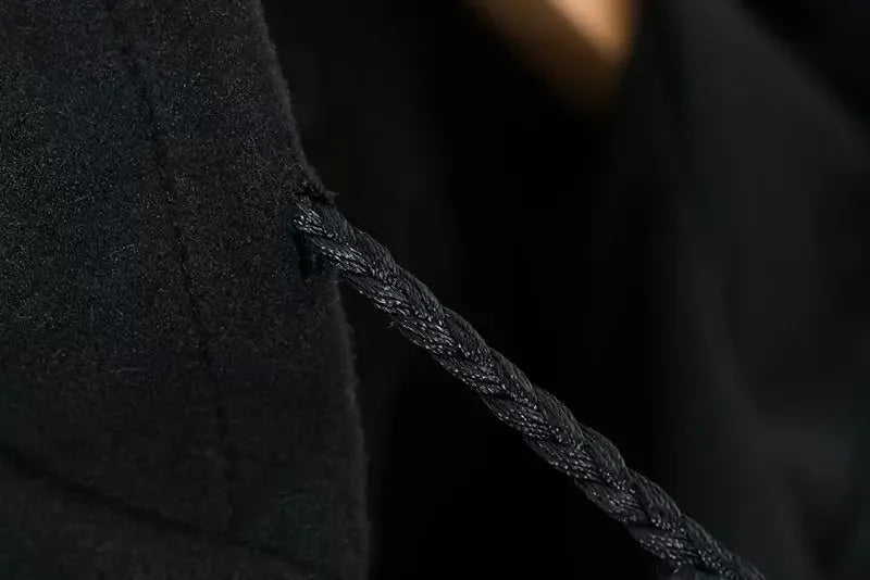 Vintage Gothic Black Hooded Cloak