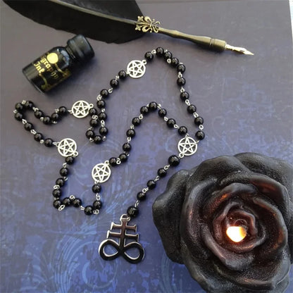 Leviathan Cross Gothic Rosary